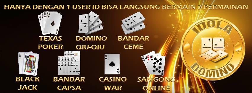 IdolaDomino Situs Taruhan Judi DominoQQ Poker Online Terpercaya